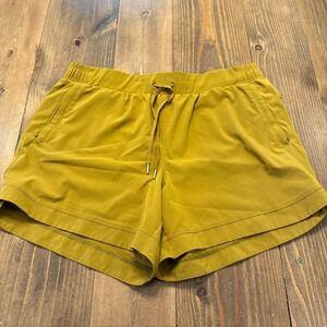 Calia Journey Collection Shorts Women's Size Large 5" Inseam Mid Rise Mustard